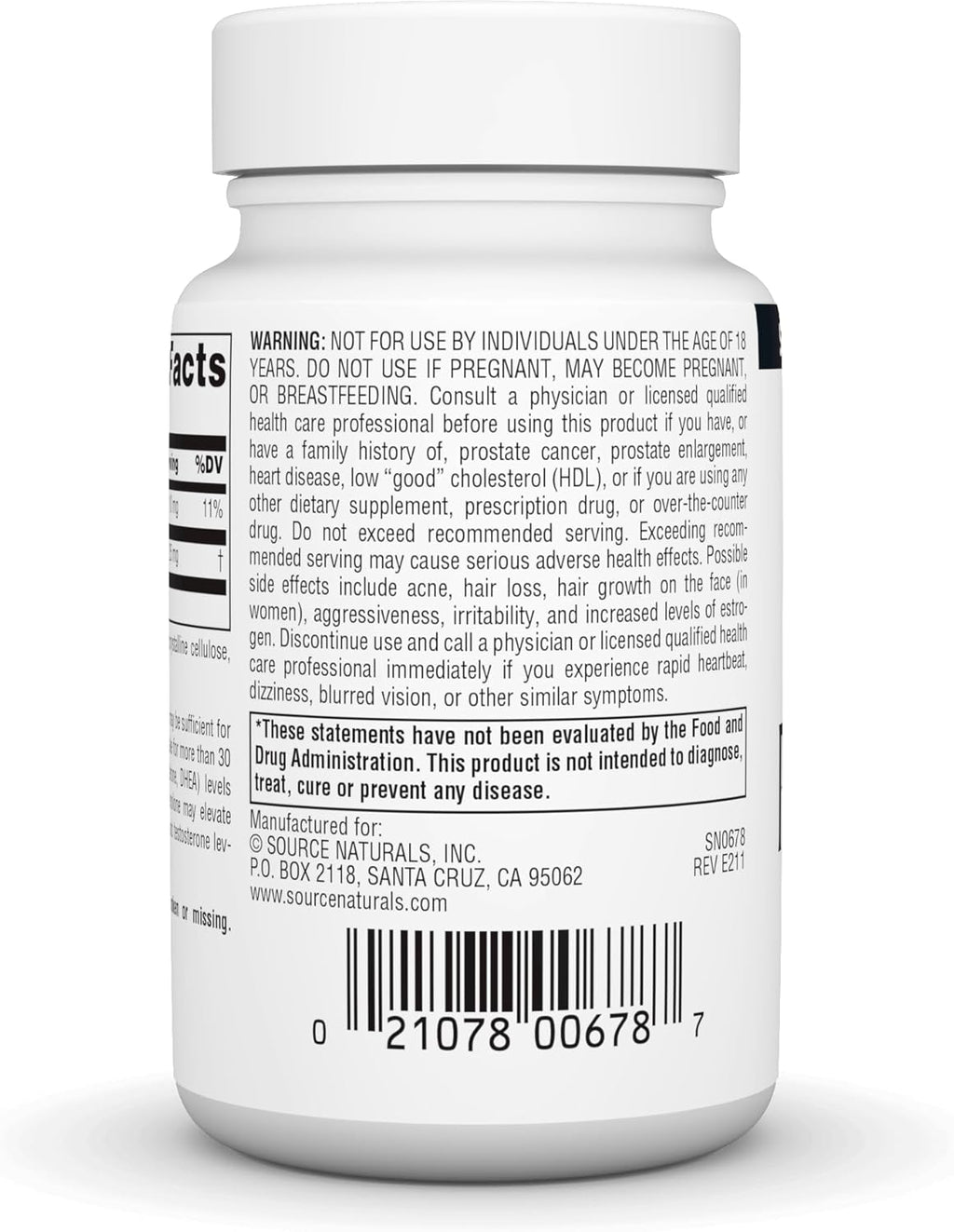 Source Naturals Pregnenolona 25 mg, 120 Comprimidos
