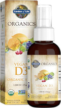Garden of Life, Mykind Vitamina D3 en Spray de Vainilla Vegana Orgánica, 59 ml