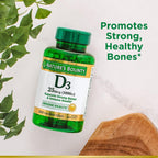 Nature's Bounty Vitamina D3 1000 IU, 250 Cápsulas Blandas de Liberación Rápida (Pack de 3)