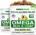 BARK&SPARK Omega 3 para Perros - 360 Golosinas de Aceite de Salmón con EPA y DHA