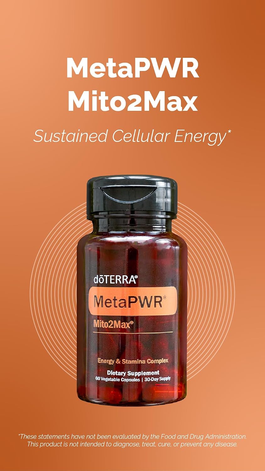Suplemento energético doTERRA MetaPWR Mito2Max - 60 cápsulas