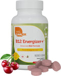 Zahler Energizer+ Vitamina B12 5000 mcg - Comprimidos sublinguales sabor cereza natural - 120 comprimidos
