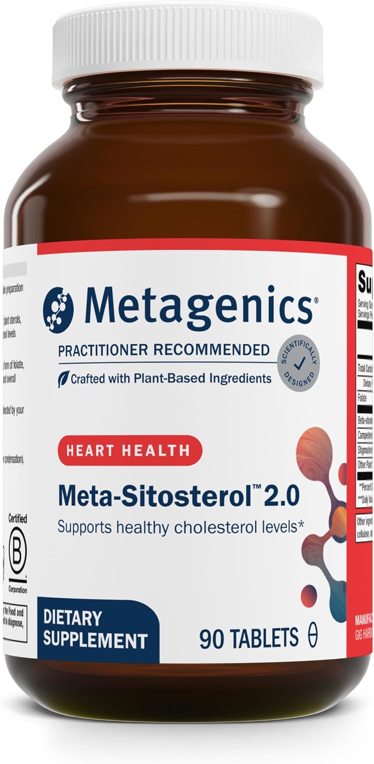 Metagenics Meta-Sitosterol 2.0 - Plant Sterol Complex with Beta-Sitosterol and Folate - 90 Tablets