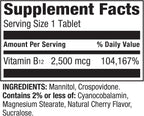 Spring Valley Vitamin B12 2500 mcg Comprimidos de Disolución Rápida - 120 Comprimidos + Ebook "45 Diabetes Decoded"