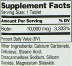 21st Century Biotina 10000 mcg, 120 Comprimidos (Pack de 3)
