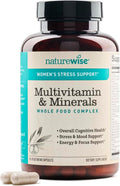 NatureWise Multivitamínico para Mujeres + Apoyo contra el Estrés con Alimentos Orgánicos y Minerales Naturales