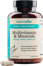 NatureWise Multivitamínico para Mujeres + Apoyo contra el Estrés con Alimentos Orgánicos y Minerales Naturales
