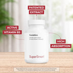 Supersmart Pantesin Pantethine 600 mg - Ácido Pantoténico Activo - 90 Cápsulas Vegetales