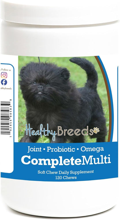 Healthy Breeds Affenpinscher All in One – Vitaminas y minerales: Vitaminas A, B, C, D, E, K y minerales como – Image 1