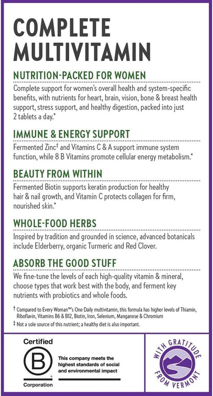 New Chapter Multivitamínico Avanzado para Mujeres – Fórmula Fermentada con Hierro y Vitamina D3, 72 Cápsulas – Image 8