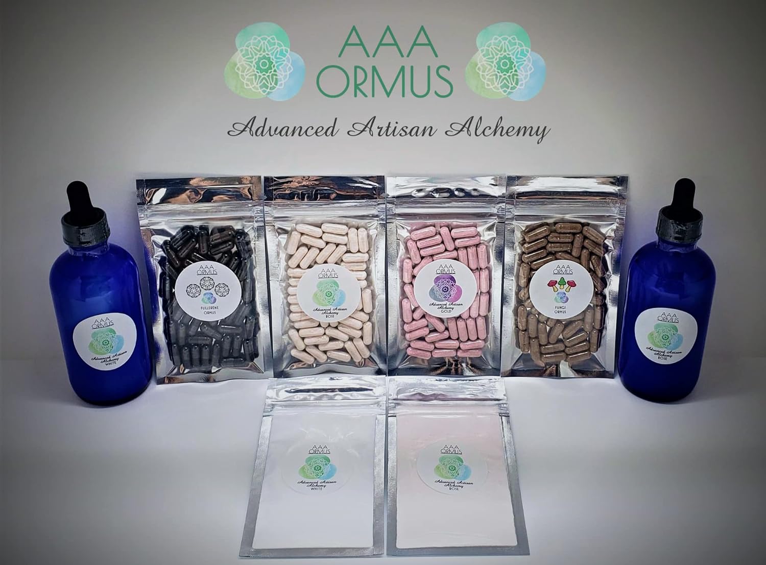 AAA Ormus - Cápsulas de Rosa - 60 Cápsulas - Mezcla Premium de Minerales Oceánicos - Fórmula Vegana