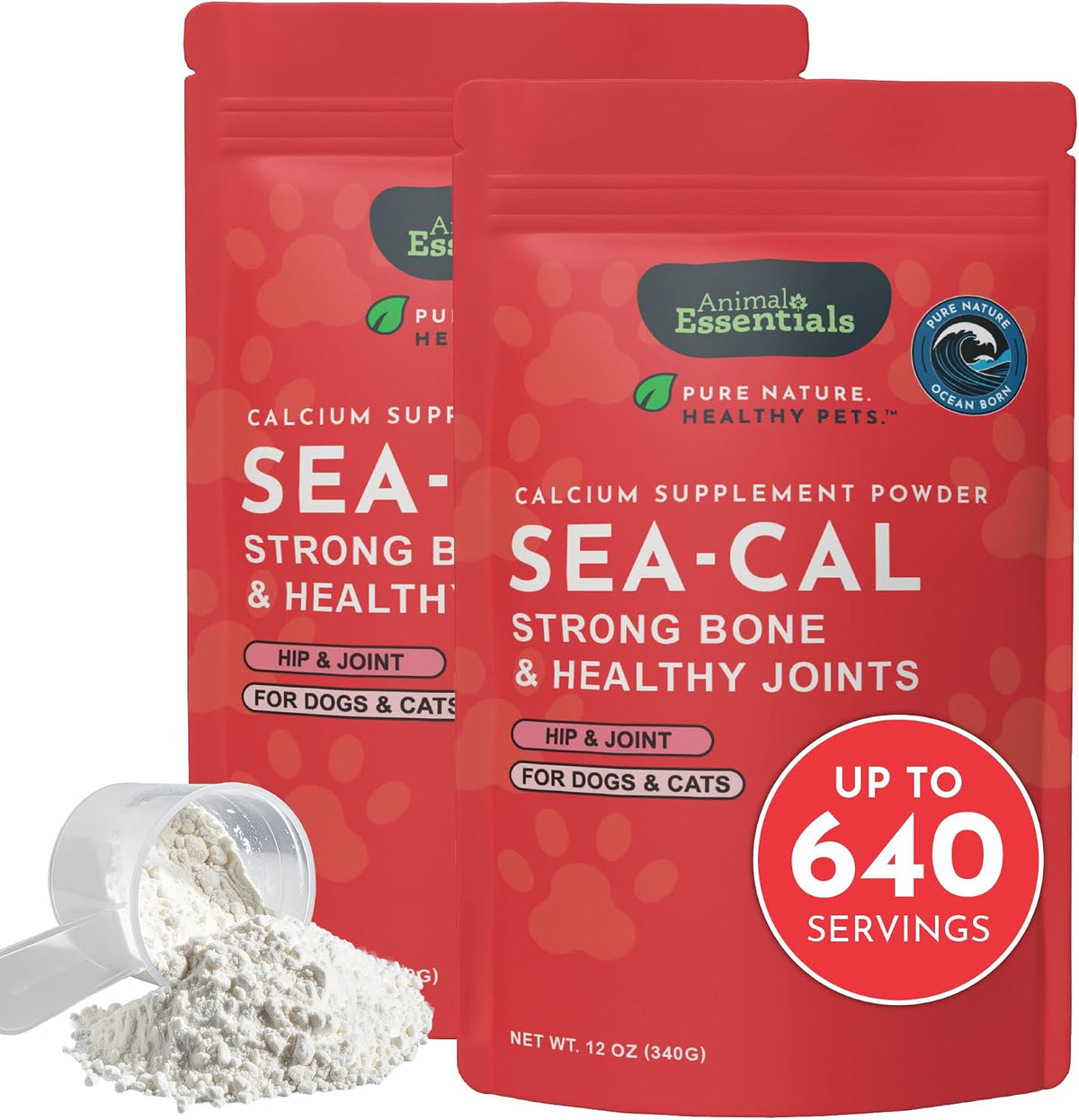 Animal Essentials Sea-Cal - Polvo de Calcio de Algas Marinas Puras para Perros y Gatos - 340 g – Image 10