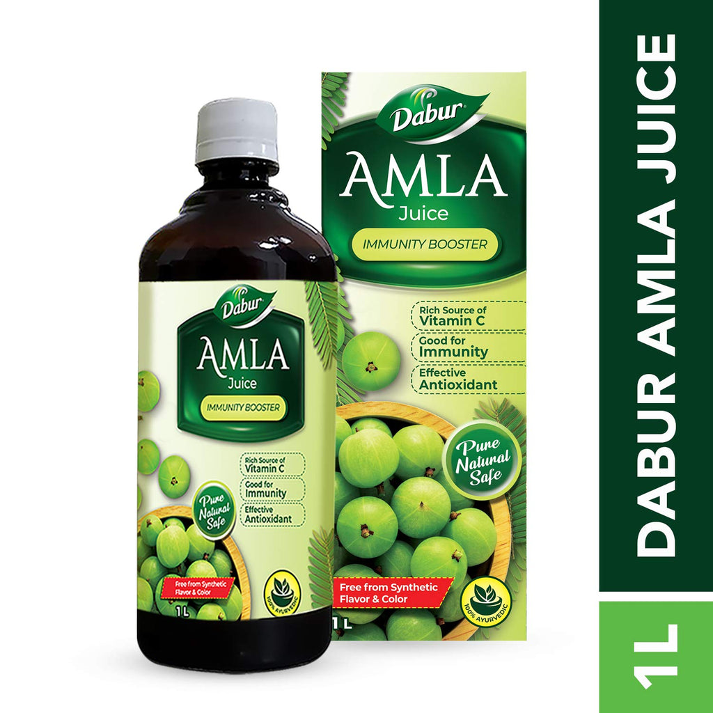 Dabur Amla Juice - 1 Litro - Rico en Vitamina C - 100% Jugo Ayurvédico