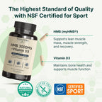 VINATURA HMB 3000mg y Vitamina D3 Suplemento Defensa Muscular - 120 Cápsulas