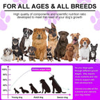FUKEVY 15 en 1 Multivitamínico para Perros - 150 Comprimidos Masticables con Glucosamina, Condroitina y Probióticos