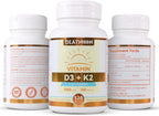 DIATMOON Vitamina D3 K2 5000 UI + 200 mcg MK-7, 120 Cápsulas Blandas