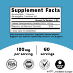 Nature's Fusions TTFD Tiamina B1 100mg con Magnesio - 60 Cápsulas