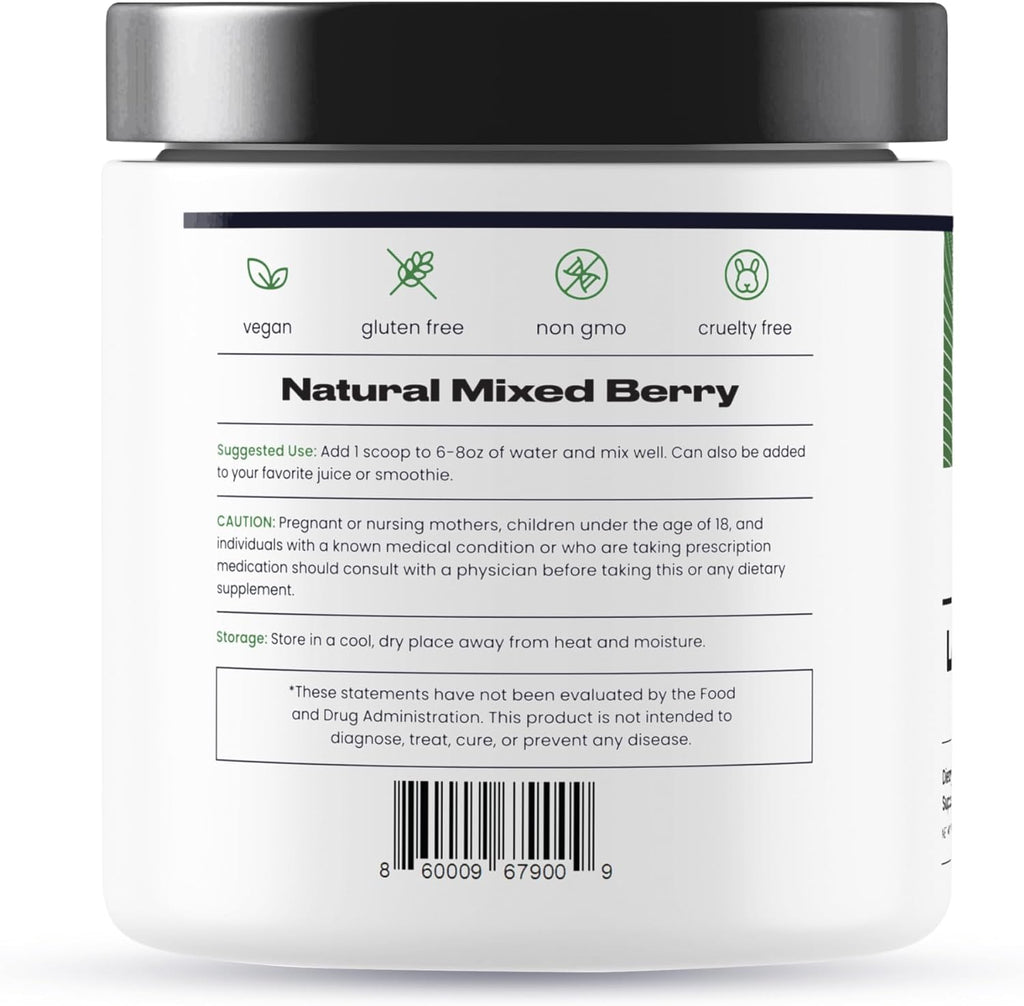 Nature's Pure Blend Super Greens Powder – Polvo Orgánico de Superalimentos con Probióticos – Sabor Matcha – 30 Dosis