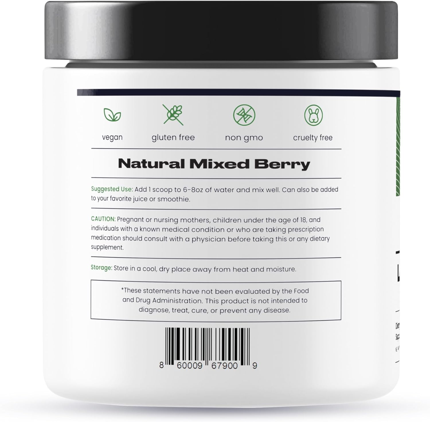 Nature's Pure Blend Super Greens Powder – Polvo Orgánico de Superalimentos con Probióticos – Sabor Matcha – 30 Dosis