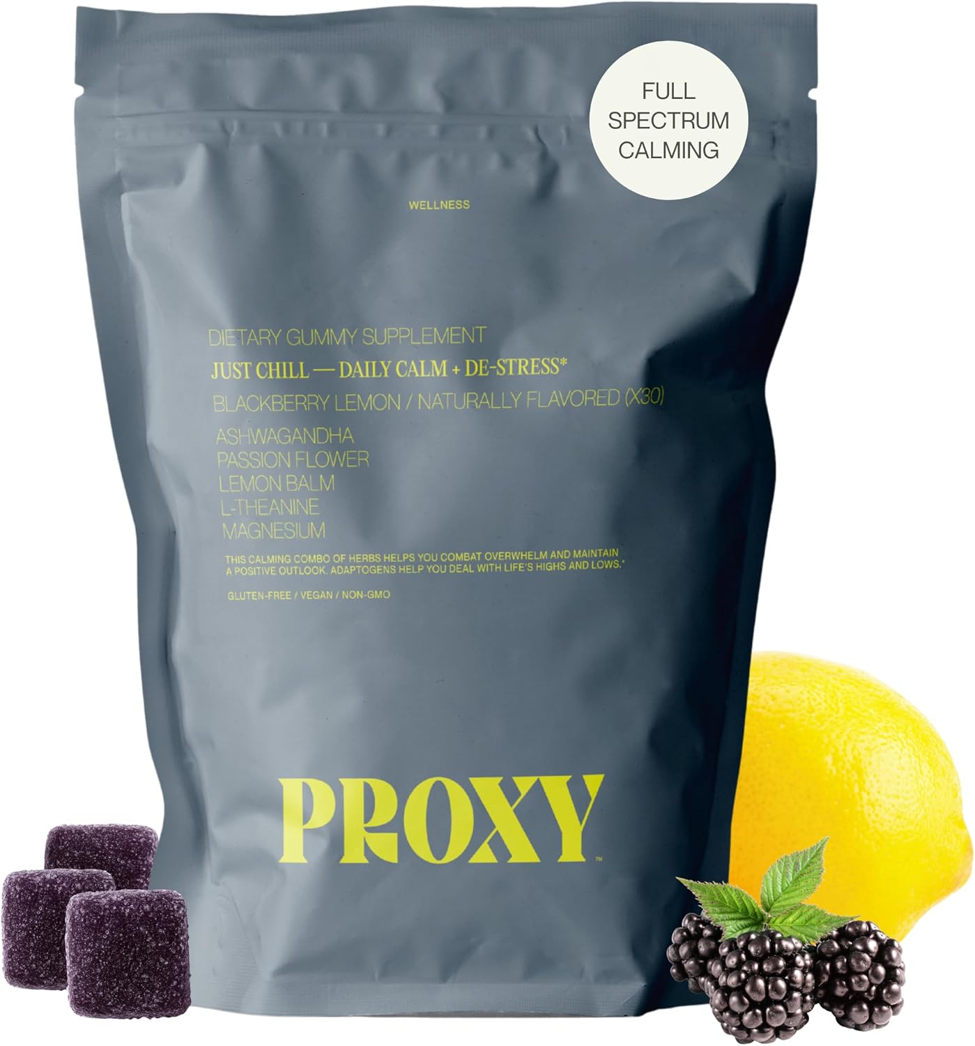 PROXY Calm Gummies Bundle 4 Pack | Suplemento Vegano para la Calma y el Sueño (120 Gominolas)