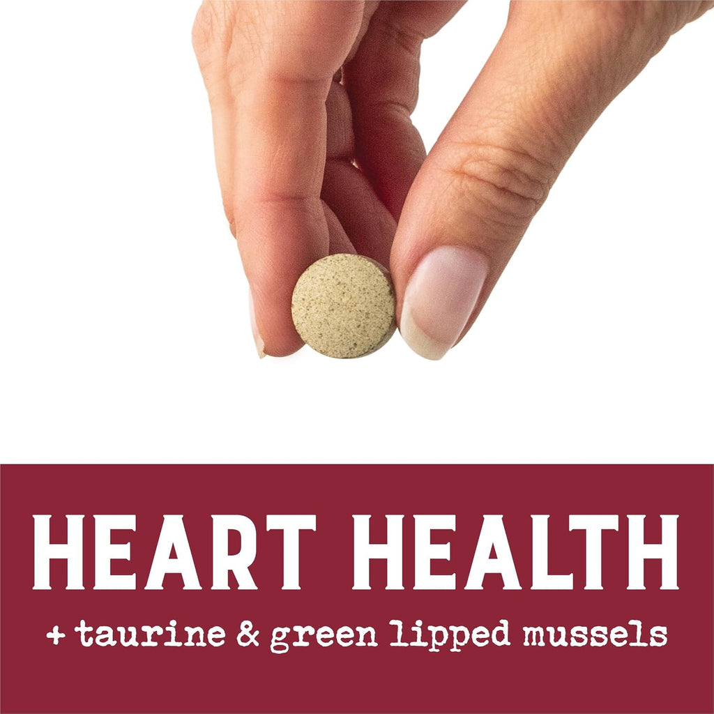 EverRoot Suplemento para el Corazón de Perros - Comprimidos Masticables con Taurina y Mejillón de Labio Verde