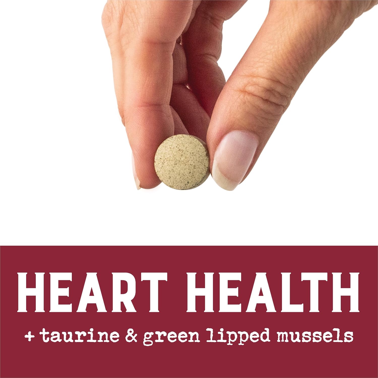 EverRoot Suplemento para el Corazón de Perros - Comprimidos Masticables con Taurina y Mejillón de Labio Verde