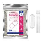 Cápsulas de gelatina vacías Tamaño 0 - Transparentes - 1000 uds - Kosher y Halal