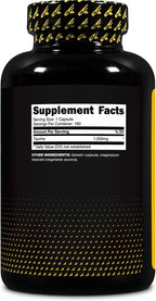Primaforce Taurina 1000mg Cápsulas, 180 Cápsulas, Suplemento No OGM y Sin Gluten