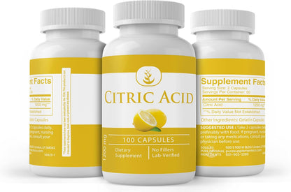 Pure Original Ingredients Ácido Cítrico, 100 Cápsulas - Sin Aditivos – Image 4
