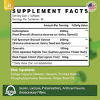 Rosmolo Sulforafano Liposomal 800 mg con Sistema Dual-Delivery y Extracto Integral de Brócoli - 180 Cápsulas Blandas