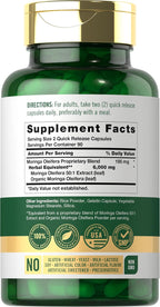 Carlyle Moringa Oleifera - 180 Cápsulas - Superalimento Verde