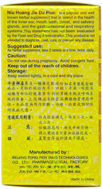Niu Huang Jie Du Pian (100 Comprimidos) - Tong Ren Tang