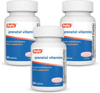 Rugby Prenatal Vitamins - Suplemento Multivitamínico y Mineral - 100 Tabletas (Pack de 3)