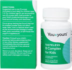 You+yours Complejo B en Polvo Sin Sabor para Niños - B1, B3, B5, B6, Metilfolato y Metil B12