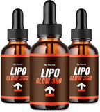Lipo Glow 360 Gotas Líquidas - Suplemento de Bienestar General, Fórmula Avanzada (3 Envases)