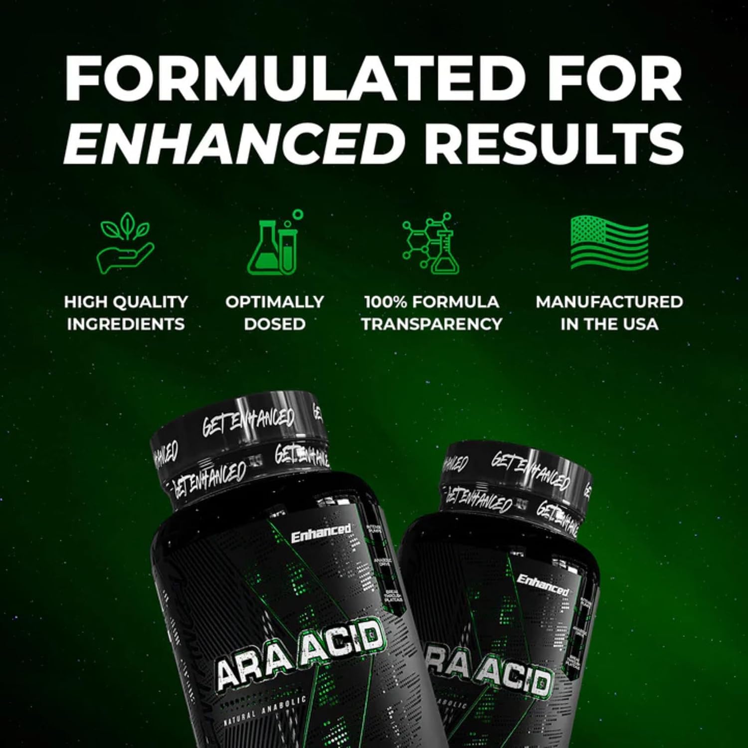 Enhanced Labs Ácido Araquidónico 350mg - 120 Cápsulas