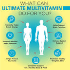 OmniBiotics Multivitamínico Diario Definitivo para Mujeres y Hombres – 34 Ingredientes Esenciales Incluyendo Vitaminas A, C, D, E, B6, B12, Biotina, Zinc – 120 Cápsulas Veganas