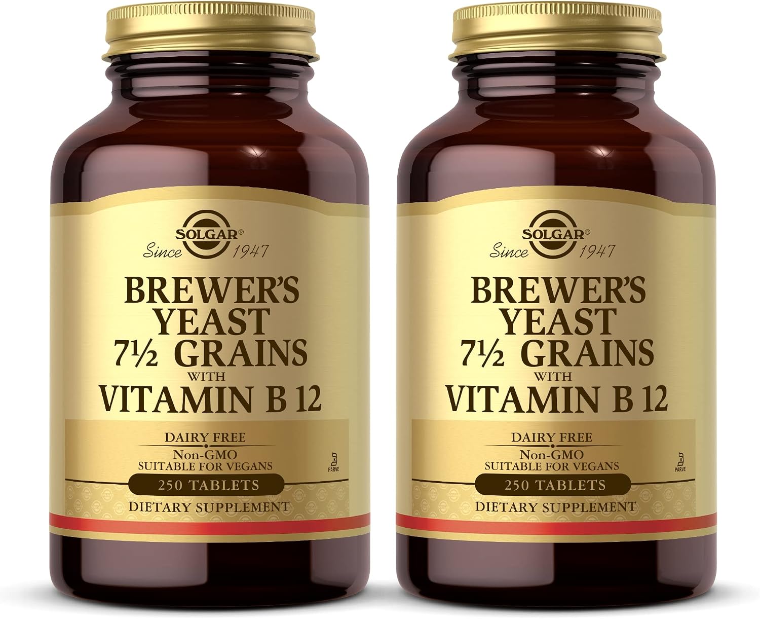 Solgar Levadura de Cerveza 7 ½ Granos con Vitamina B12 - 250 Comprimidos