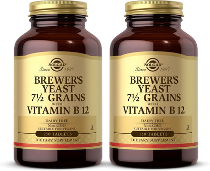 Solgar Levadura de Cerveza 7 ½ Granos con Vitamina B12 - 250 Comprimidos – Image 7