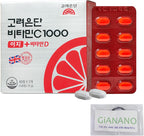 GIANANO Vitamina C+D 1000 mg / 1000 UI – 120 Comprimidos (60 Días)