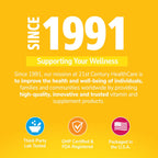 21st Century Biotina 10,000 mcg - 360 Comprimidos - Alta Potencia