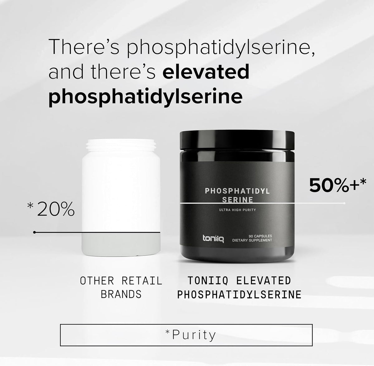 Toniiq Phosphatidylserine - 400mg Formula - 50% Pureza - Sin Soja - 90 Cápsulas Veganas – Image 4