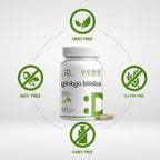DEAL SUPPLEMENT Ginkgo Biloba 500mg - 240 Cápsulas - 4 Meses de Suministro