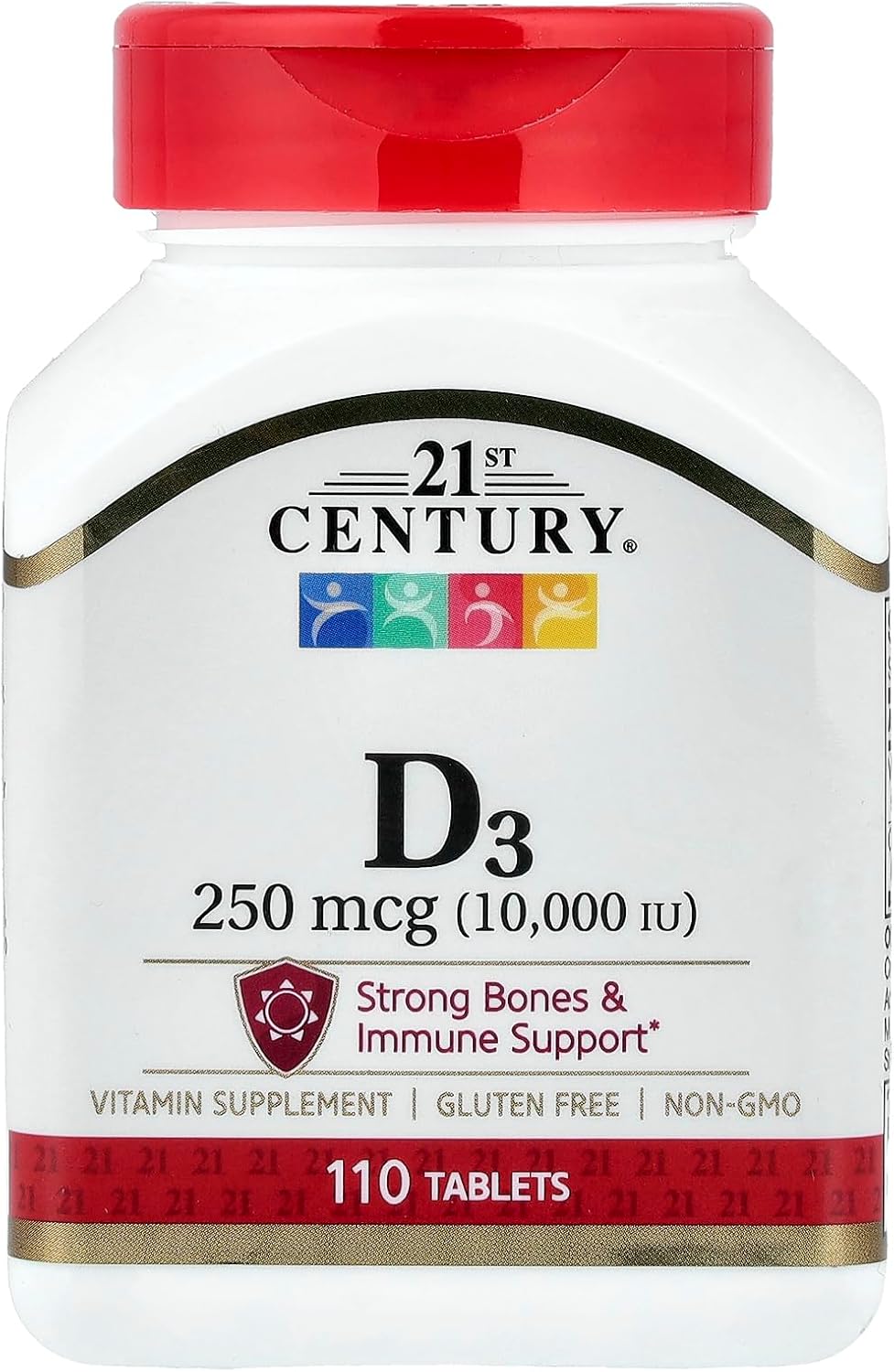 21st Century D 1000 UI Comprimidos, 300 unidades