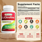 Best Naturals L-Citrulline 2000mg - 120 Comprimidos