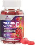 Vitamina C Sin Azúcar Gomitas - Suplemento Inmunológico - 60 Gomitas Veganas Sabor Frambuesa