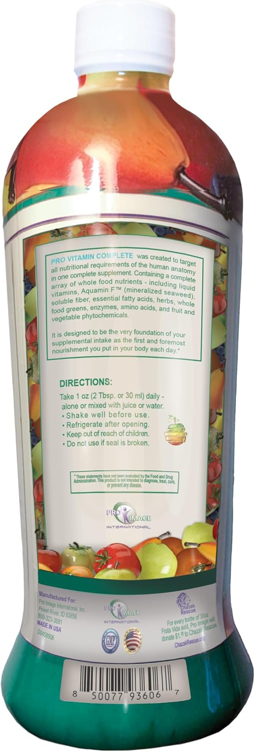 Pro Vitamin Complete Multivitamínico Líquido - Pack de 6 Botellas de 887 ml