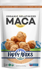 Organic Maca Powder Gelatinized - Premium Quality, Used to Increased Stamina & Energy, Gelatinized for Easy Digestion 16 oz, 1