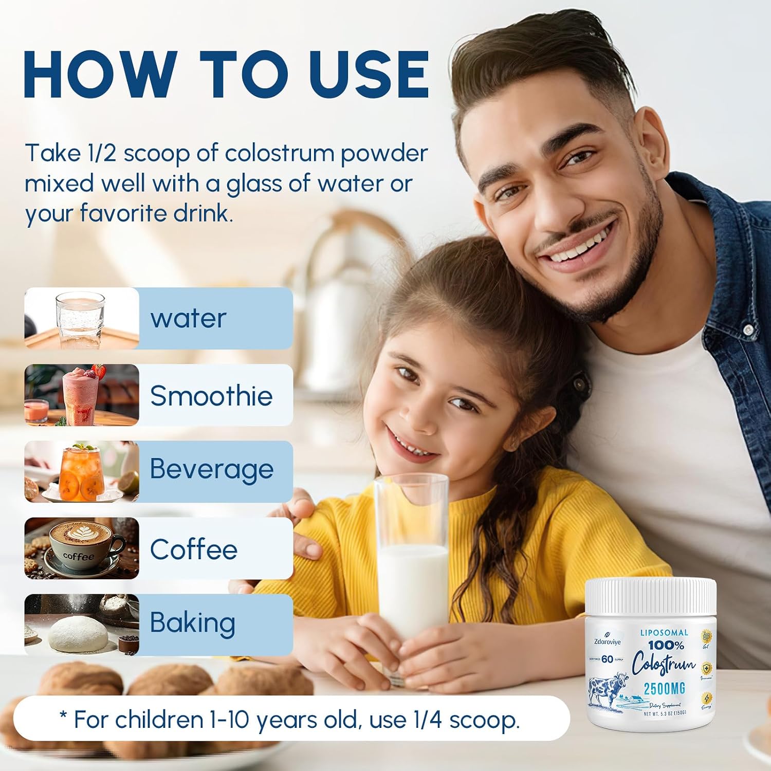 Zdoroviye Calostro Bovino Liposomal en Polvo