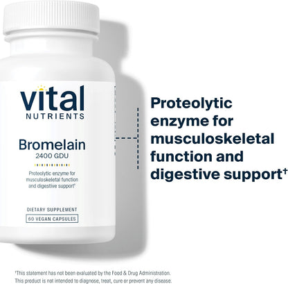 Bromelina 2400 GDU, 60 Cápsulas Veganas – Fórmula limpia y vegana: Nuestra bromelina es hipoalergénica, no-GMO y – Image 6
